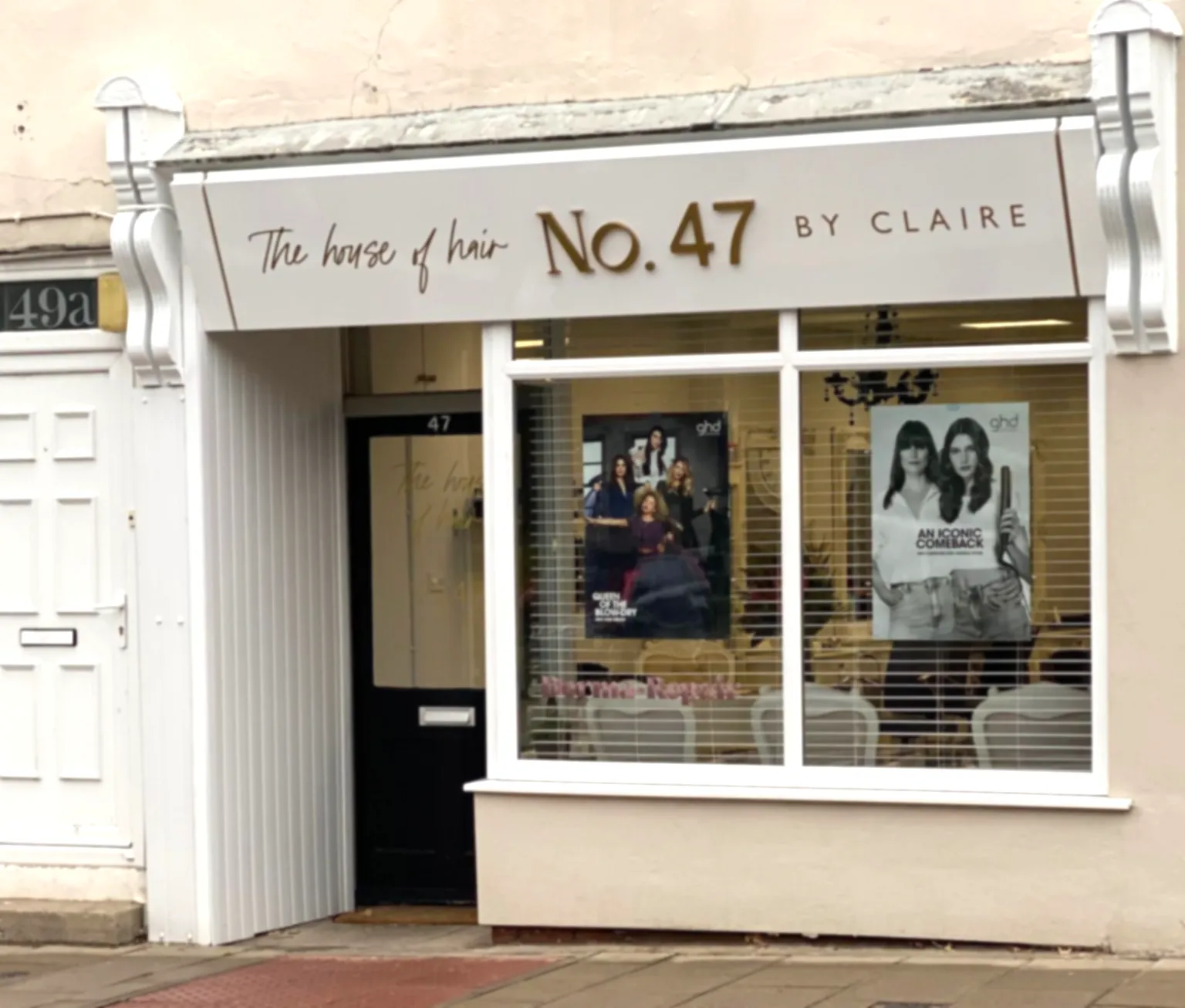 salon storefront